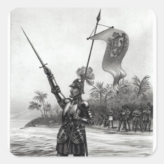 Balboa claimt Dominion Vierkante Sticker (Voorkant)