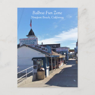 Balboa Fun Zone, Newport Beach, Californië Briefkaart