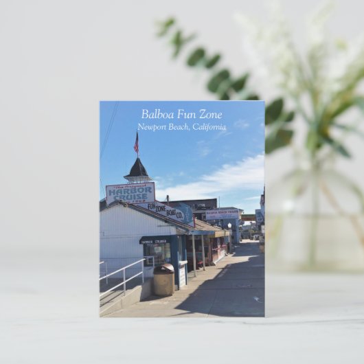 Balboa Fun Zone, Newport Beach, Californië Briefkaart (Staand voorkant)