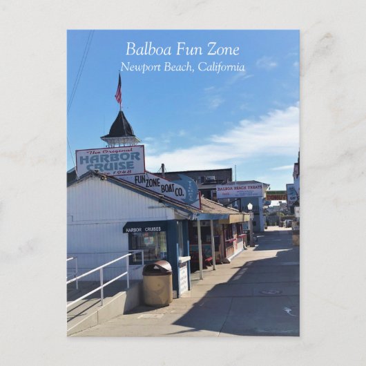 Balboa Fun Zone, Newport Beach, Californië Briefkaart (Voorkant)