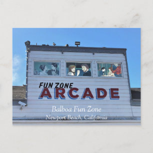 Balboa Fun Zone, Newport Beach, Californië Briefkaart