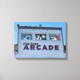 Balboa Fun Zone, Newport Beach, Californië Canvas Afdruk