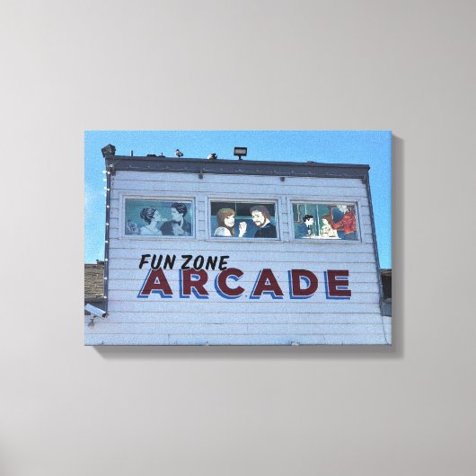 Balboa Fun Zone, Newport Beach, Californië Canvas Afdruk (Voorkant)