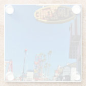Balboa Fun Zone, Newport Beach, Californië Glazen Onderzetter (Achterkant)