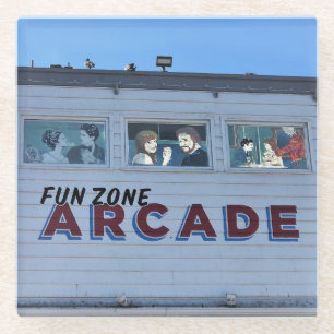 Balboa Fun Zone, Newport Beach, Californië Glazen Onderzetter