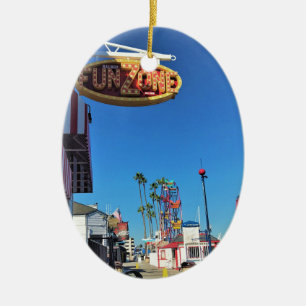 Balboa Fun Zone, Newport Beach, Californië Keramisch Ornament