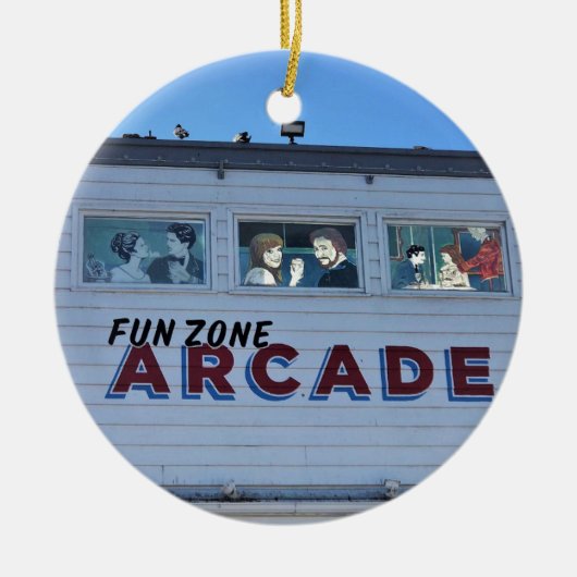 Balboa Fun Zone, Newport Beach, Californië Keramisch Ornament (Voorkant)