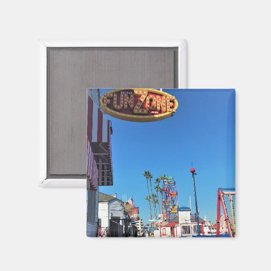 Balboa Fun Zone, Newport Beach, Californië Magneet (Voorkant / Achterkant)