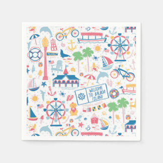 Balboa Island Cocktail Napkins Servet