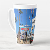 Balboa Island Ferry, Newport Beach, Californië Latte Mok (Linkerhoek)