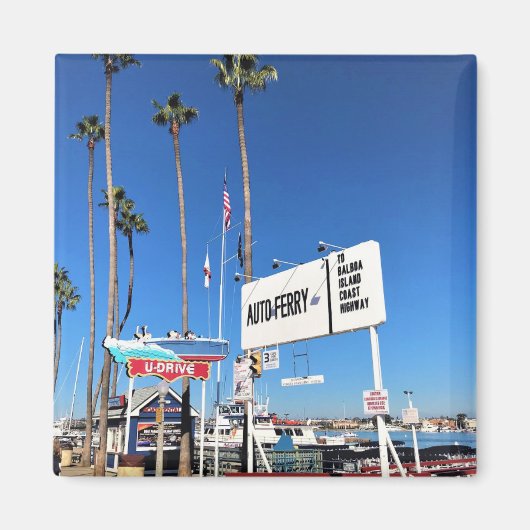 Balboa Island Ferry, Newport Beach, Californië Magneet (Voorkant)