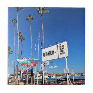 Balboa Island Ferry, Newport Beach, Californië Tegeltje
