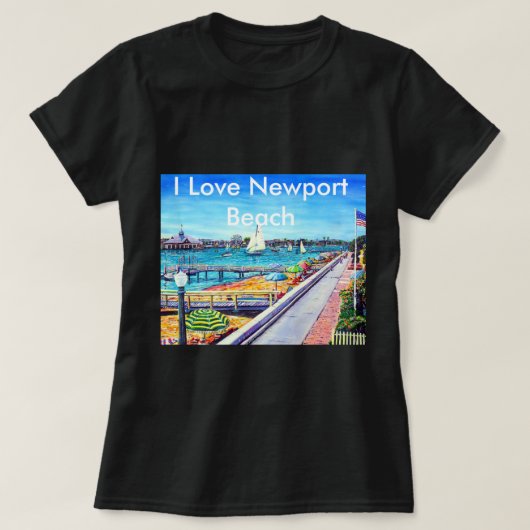 Balboa Island Newport Beach Ca. T-shirt (Design voorkant)