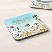 Balboa Island Newport Beach Coaster Bier Onderzetter (Linkerzijde)