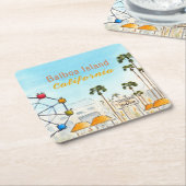 Balboa Island Newport Beach Coaster Kartonnen Onderzetters (Schuin)
