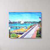 Balboa Island Newport Beach, Verenigde Staten Canvas Afdruk (Voorkant)