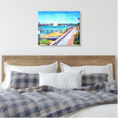 Balboa Island Newport Beach, Verenigde Staten Canvas Afdruk (Insitu (Slaapkamer))