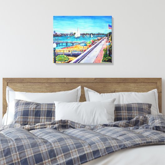 Balboa Island Newport Beach, Verenigde Staten Canvas Afdruk (Insitu (Slaapkamer))