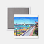 Balboa Island Newport Beach, Verenigde Staten Magneet (Voorkant / Achterkant)