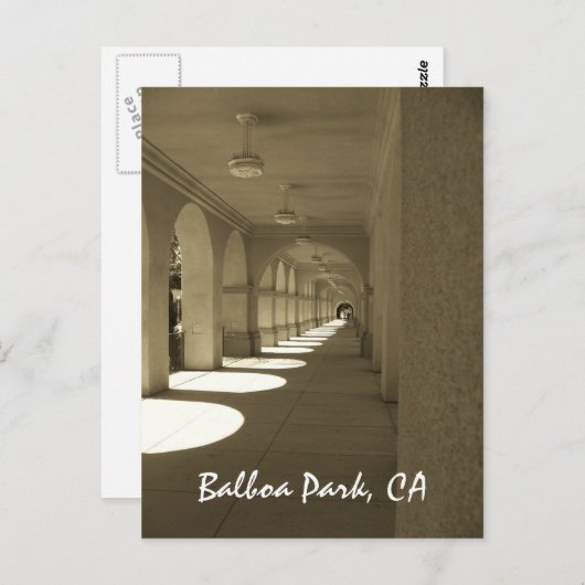 Balboa Park, CA Briefkaart (Voorkant / Achterkant)