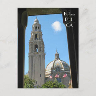 Balboa Park, CA Briefkaart