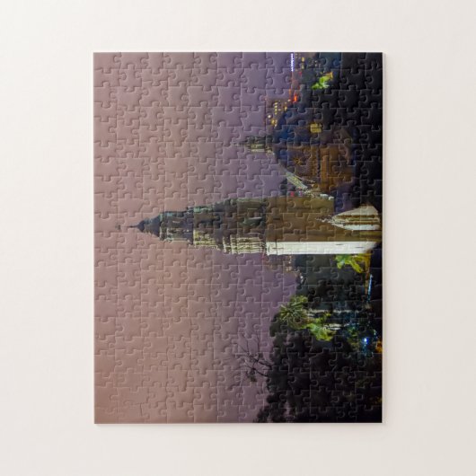 Balboa Park California Tower Dome bij zonsondergan Legpuzzel (Verticaal)