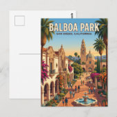 Balboa Park Californië Briefkaart (Voorkant / Achterkant)