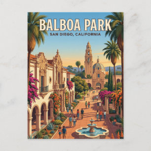 Balboa Park Californië Briefkaart