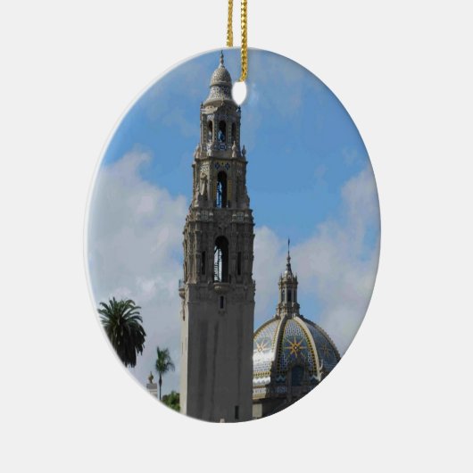 Balboa Park Clock Tower Keramisch Ornament (Rechts)