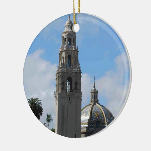 Balboa Park Clock Tower Keramisch Ornament (Links)