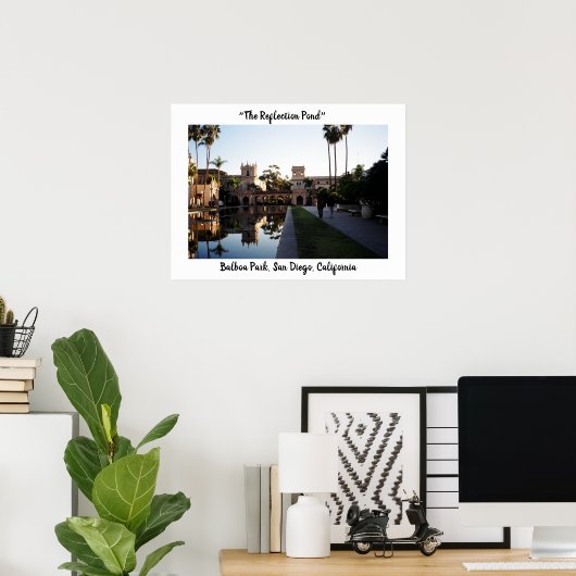 Balboa Park in Dusk Poster (Thuiskantoor)