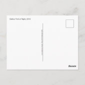 Balboa Park op de Night Tower Dome Architecture Briefkaart (Achterkant)