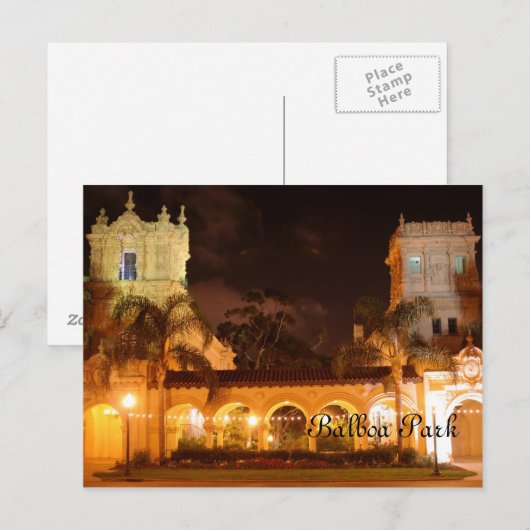 Balboa Park, San Diego Briefkaart (Voorkant / Achterkant)