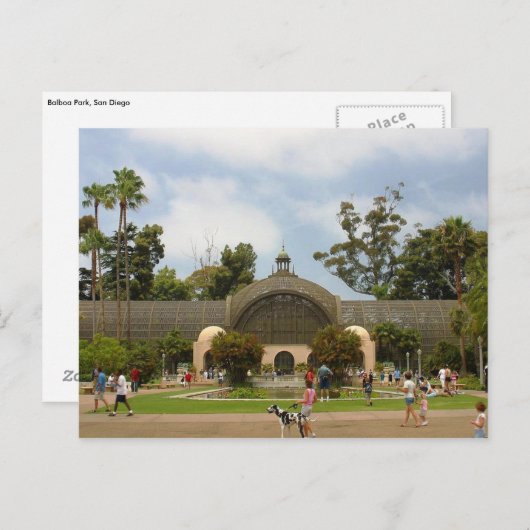 Balboa Park, San Diego Briefkaart (Voorkant / Achterkant)