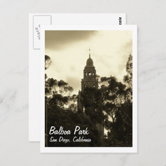 Balboa Park, San Diego CA, Briefkaart (Voorkant / Achterkant)
