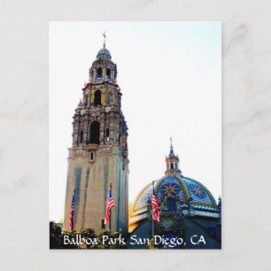Balboa Park San Diego, CA Briefkaart
