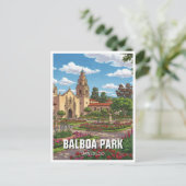 Balboa Park San Diego CA Reizen Briefkaart (Staand voorkant)