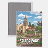 Balboa Park San Diego CA Reizen Magneet (Voorkant / Achterkant)