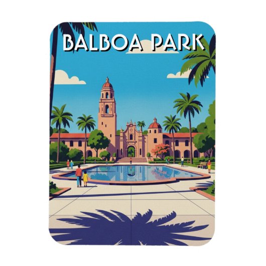 Balboa Park San Diego CA Reizen Magneet (Verticaal)
