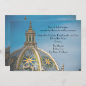 Balboa Park San Diego Mosaic Dome Ontvangst Menu Kaart (Voorkant / Achterkant)