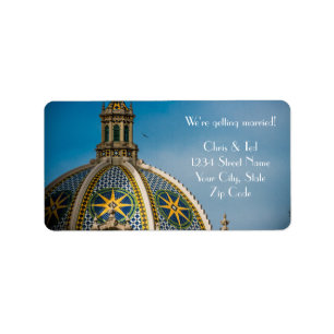 Balboa Park San Diego Mozaïek Dome Bruiloft Etiket