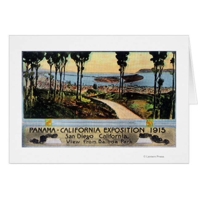 Balboa Park Uitzicht City, Panama-CA Expo (Voorkant Horizontaal)
