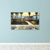 Balboa Park Uitzicht City, Panama-CA Expo Canvas Afdruk (Insitu (Houten vloer))