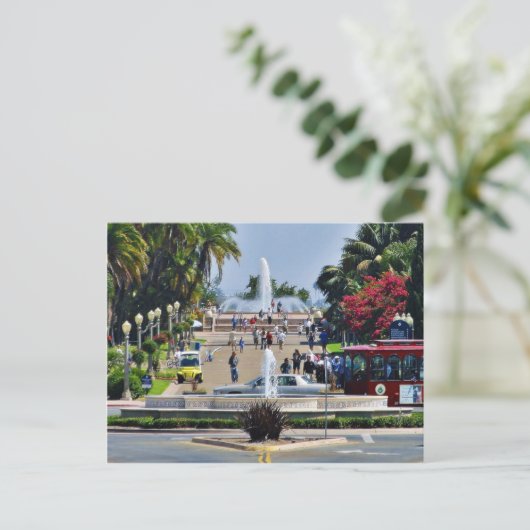 Balboa Park vormt de basis van de Prado-gaslampen Briefkaart (Staand voorkant)