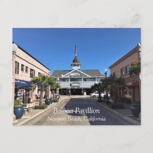 Balboa Pavillion, Newport Beach, Californië Briefkaart (Voorkant)