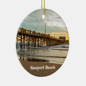 Balboa Pier 2 van Newport ronde Keramisch Ornament (Rechts)