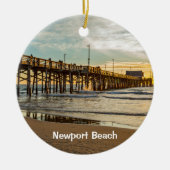 Balboa Pier 2 van Newport ronde Keramisch Ornament (Voorkant)