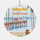 Balboa Pier Newport Beach Ornament (Achterkant)