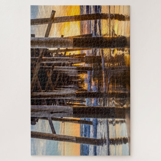 Balboa Pier Pilings Legpuzzel (Verticaal)