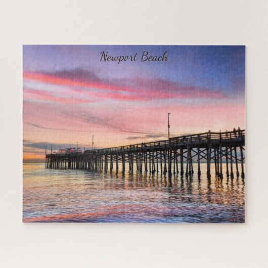 Balboa Pier Sunset, Newport Beach, Californië, Legpuzzel (Horizontaal)